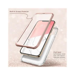 i-Blason Cosmo MagSafe Rugged Case for iPhone 12 mini, Marble Pink (iPhone2020-5.4-Cosmo-SP-Marble)