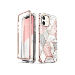 i-Blason Cosmo MagSafe Rugged Case for iPhone 12, Marble Pink (iPhone2020-6.1-Cosmo-SP-Marble)