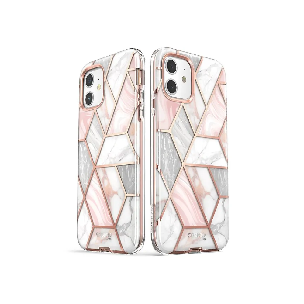 i-Blason Cosmo MagSafe Rugged Case for iPhone 12, Marble Pink (iPhone2020-6.1-Cosmo-SP-Marble)