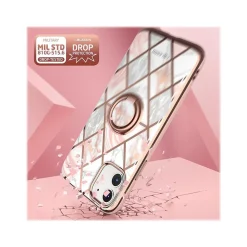 i-Blason Cosmo Marble Pink Snap Case for iPhone 12 mini (iPhone2020-5.4-CosSnap-Marble)