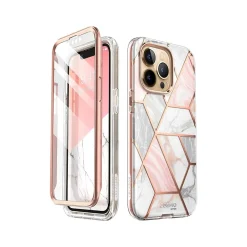 i-Blason Cosmo Marble Pink Snap Case for iPhone 13 Pro Max (iPhone2021-6.7-Cosmo-SP-Marble)