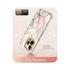 i-Blason Cosmo Marble Pink Snap Case for iPhone 13 Pro Max (iPhone2021-6.7-Cosmo-SP-Marble)