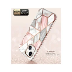 i-Blason Cosmo Marble Pink Case for iPhone 14 Plus (iPhone2022-6.7-Cosmo-SP-Marble)