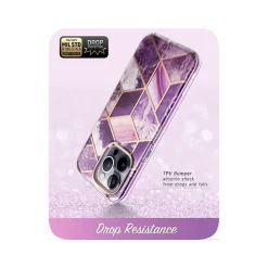 i-Blason Cosmo Marble Purple Case for iPhone 14 Pro Max (iPhone2022Pro-6.7-Cosmo-SP-Ameth)