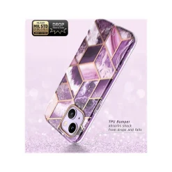 i-Blason Cosmo Marble Purple Case for iPhone 14 Plus (iPhone2022-6.7-Cosmo-SP-Ameth)