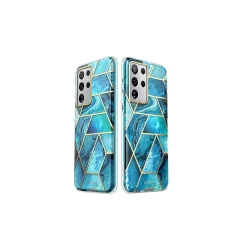 i-Blason Cosmo Ocean Blue Case for Samsung Galaxy S21 Ultra (Galaxy-S21Ultra-Cosmo-Ocean)