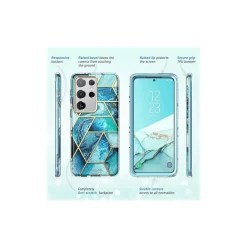 i-Blason Cosmo Ocean Blue Case for Samsung Galaxy S21 Ultra (Galaxy-S21Ultra-Cosmo-Ocean)