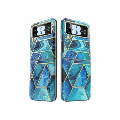 i-Blason Cosmo Ocean Blue Snap Case for Samsung Galaxy Z Flip4 (Galaxy2022-ZFlip4-5G-Cosmo-Ocean)