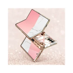 i-Blason Cosmo Pro Marble Pink Snap Case for Samsung Galaxy Z Fold4 (Galaxy2022-ZFold4-5G-Cosmo-Pen-SP-Marble)