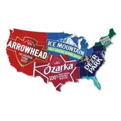 Ice Mountain 100% Natural Spring Water, Regular Flavor, 700ml Bottles with Sport Cap, 24/Carton (12087164)