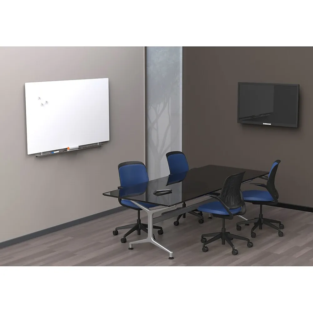 Dry Erase*ICEBERG Clarity Magnetic 36"x62" Glass Dry Erase Board (31193)