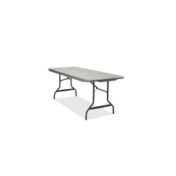 Folding Tables*ICEBERG IndestrucTable Commercial Folding Table, Rectangular, 72" x 30" x 29", Charcoal Top (ICE65527)