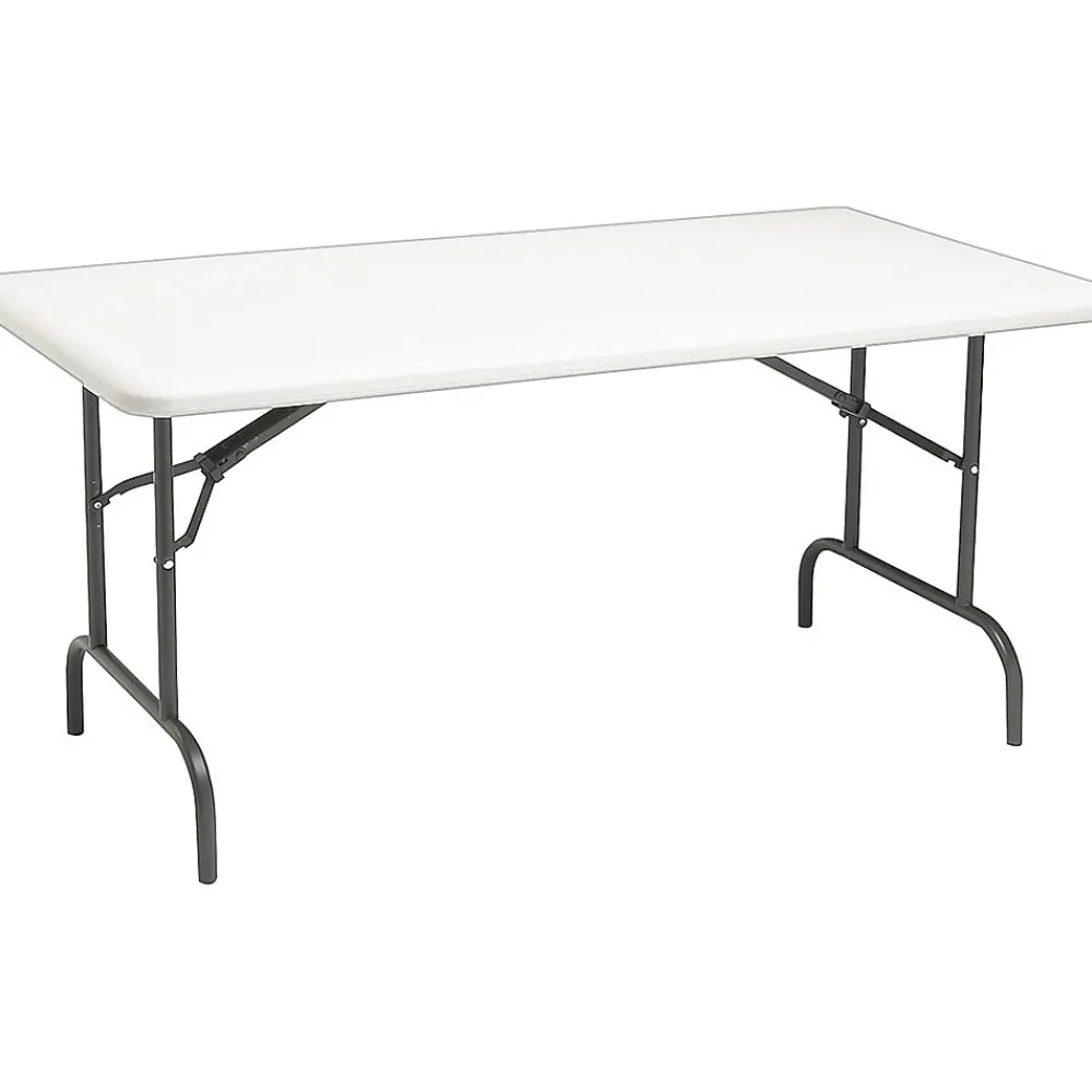 Folding Tables*ICEBERG IndestrucTable TOO™ 1200 Series Rectangular Folding Table, Platinum, 29"H x 60"W x 30"D