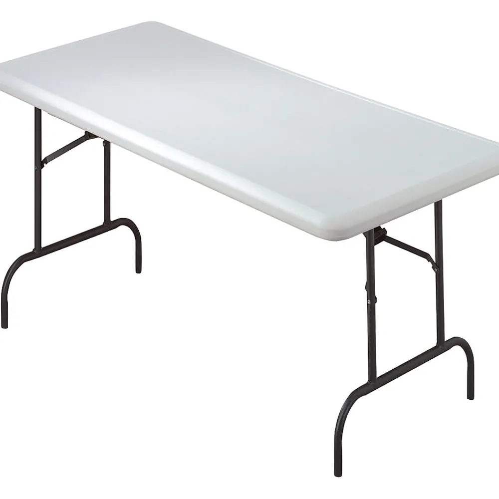 Folding Tables*ICEBERG IndestrucTable TOO™ 1200 Series Rectangular Folding Table, Platinum, 29"H x 60"W x 30"D