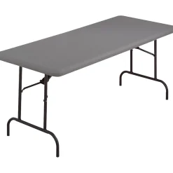 Folding Tables*ICEBERG ® IndestrucTables TOO™ 1200 Series Folding Table, 60x30", Charcoal
