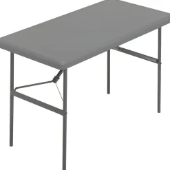 Folding Tables*ICEBERG ® IndestrucTables TOO™ 1200 Series Folding Table, 48x24", Charcoal (65207)