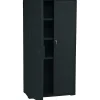 Storage Cabinets*ICEBERG ® Officeworks® Polyethylene Storage Cabinet, Non-Assembled, 66Hx33Wx18D", Black