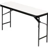 Folding Tables*ICEBERG ® Premium Wood Laminate Folding Tables, 60x18", Gray
