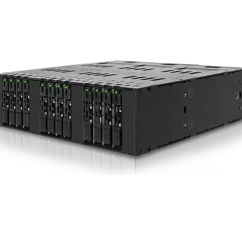 Clearance Icy Dock ToughArmor M.2 5.25" External SATA Hard Drive Enclosure SSD, Black (MB872MP-B)