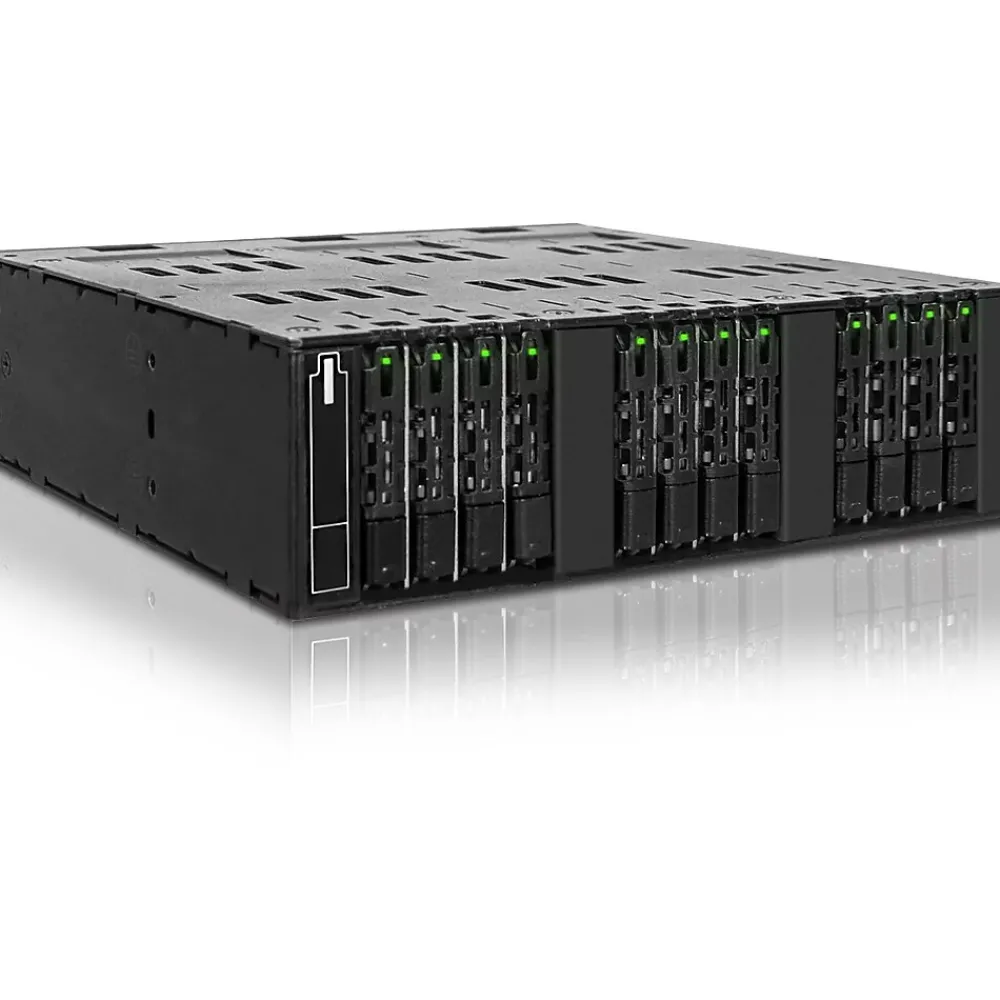 Clearance Icy Dock ToughArmor M.2 5.25" External SATA Hard Drive Enclosure SSD, Black (MB872MP-B)