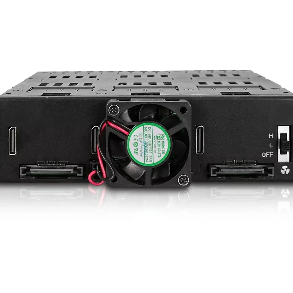 Clearance Icy Dock ToughArmor M.2 5.25" External SATA Hard Drive Enclosure SSD, Black (MB872MP-B)