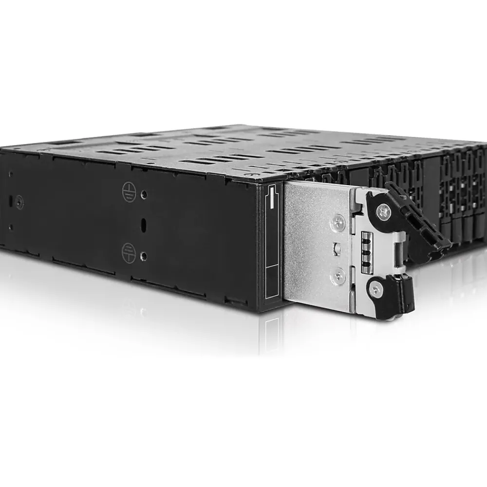 Clearance Icy Dock ToughArmor M.2 5.25" External SATA Hard Drive Enclosure SSD, Black (MB872MP-B)