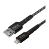 iHome 10' Lightning to USB Type-A Power Cable, Male to Male, Black (2IHLC1022B7L2)