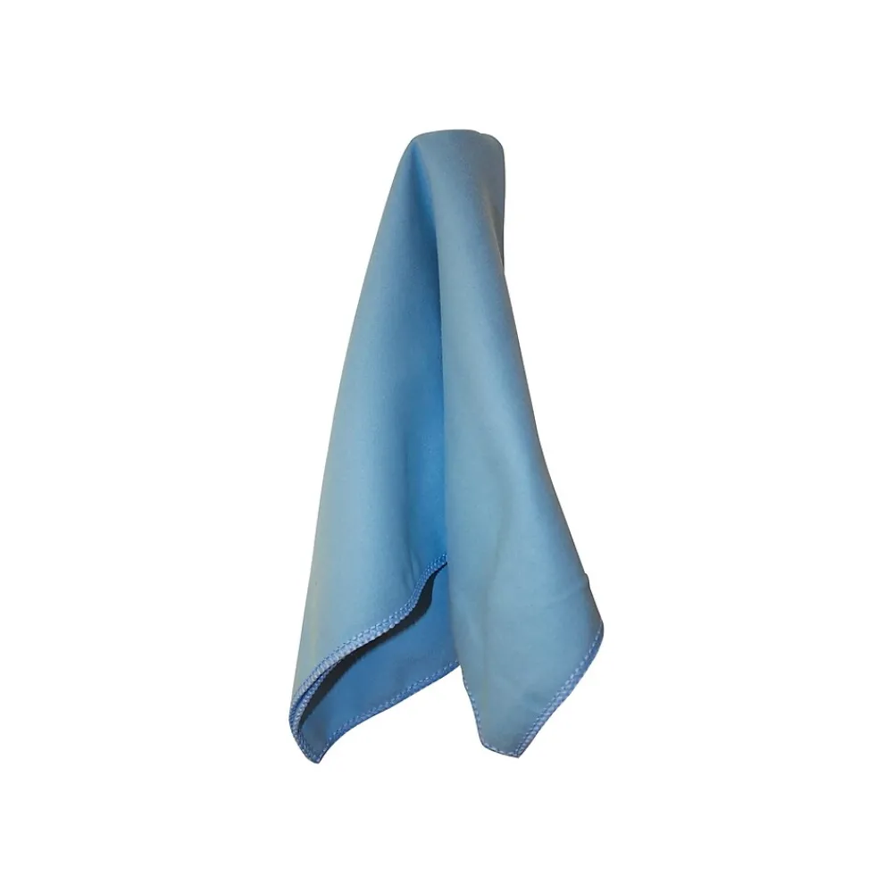 Microfiber Cleaning Wipers, 16" x 16", Blue (LFK100)<Impact Online