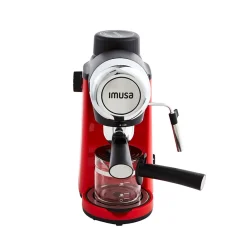 Imusa 4-Cups Espresso Machine, Red (GAU-18218)