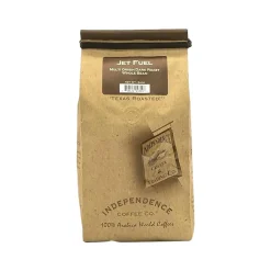 Independence Coffee Co. Jet Fuel Whole-Bean Coffee Packet, Dark Roast, 24 oz., 4/Carton (JFX.WB-96ozcs)