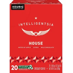 Intelligentsia House Coffee Keurig® K-Cup® Pods, Light Roast, 20/Box (5000371868)