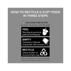 Intelligentsia Organic El Gallo Coffee, Keurig K-Cup Pod, Light Roast, 20/Box, 4 Boxes/Carton (5000371867CT)