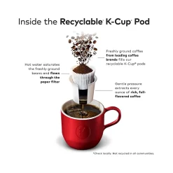 Intelligentsia Organic El Gallo Coffee, Keurig K-Cup Pod, Light Roast, 20/Box, 4 Boxes/Carton (5000371867CT)