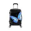 20" Hardside Butterfly Carry-On Suitcase, 4-Wheeled Spinner, TSA Checkpoint Friendly, Black Butterfly (IUAPC00S-BBU)<InUSA Discount
