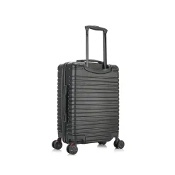 Deep 20" Hardside Carry-On Suitcase, 4-Wheeled Spinner, Black (IUDEE00S-BLK)<InUSA Outlet