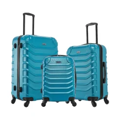 Endurance 3-Piece Hardside Spinner Luggage Set, Teal (IUENDSML-TEA)<InUSA Hot