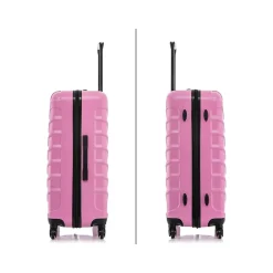 Endurance 3-Piece Hardside Spinner Luggage Set, Pink (IUENDSML-PNK)<InUSA New