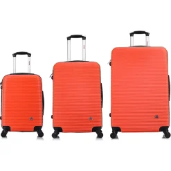 Royal 3-Piece Hardside Spinner Luggage Set, Orange (IUROYSML-ORG)<InUSA Online