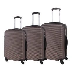 Royal 3-Piece Hardside Spinner Luggage Set, Brown (IUROYSML-BRO)<InUSA Clearance