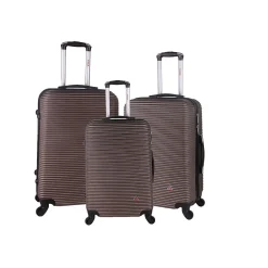 Royal 3-Piece Hardside Spinner Luggage Set, Brown (IUROYSML-BRO)<InUSA Clearance