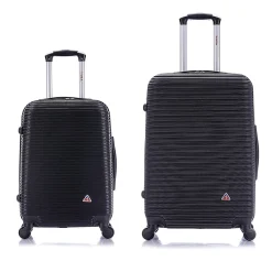 Royal 2-Piece Hardside Spinner Luggage Set, (IUROY0SM-BLK)<InUSA Online