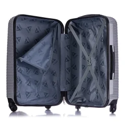 Royal 2-Piece Hardside Spinner Luggage Set, (IUROY0SM-SIL)<InUSA Best