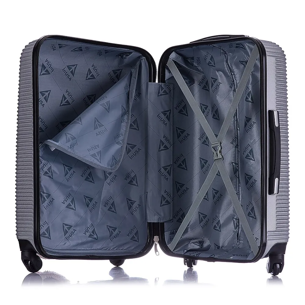 Royal 2-Piece Hardside Spinner Luggage Set, (IUROY0SM-SIL)<InUSA Best