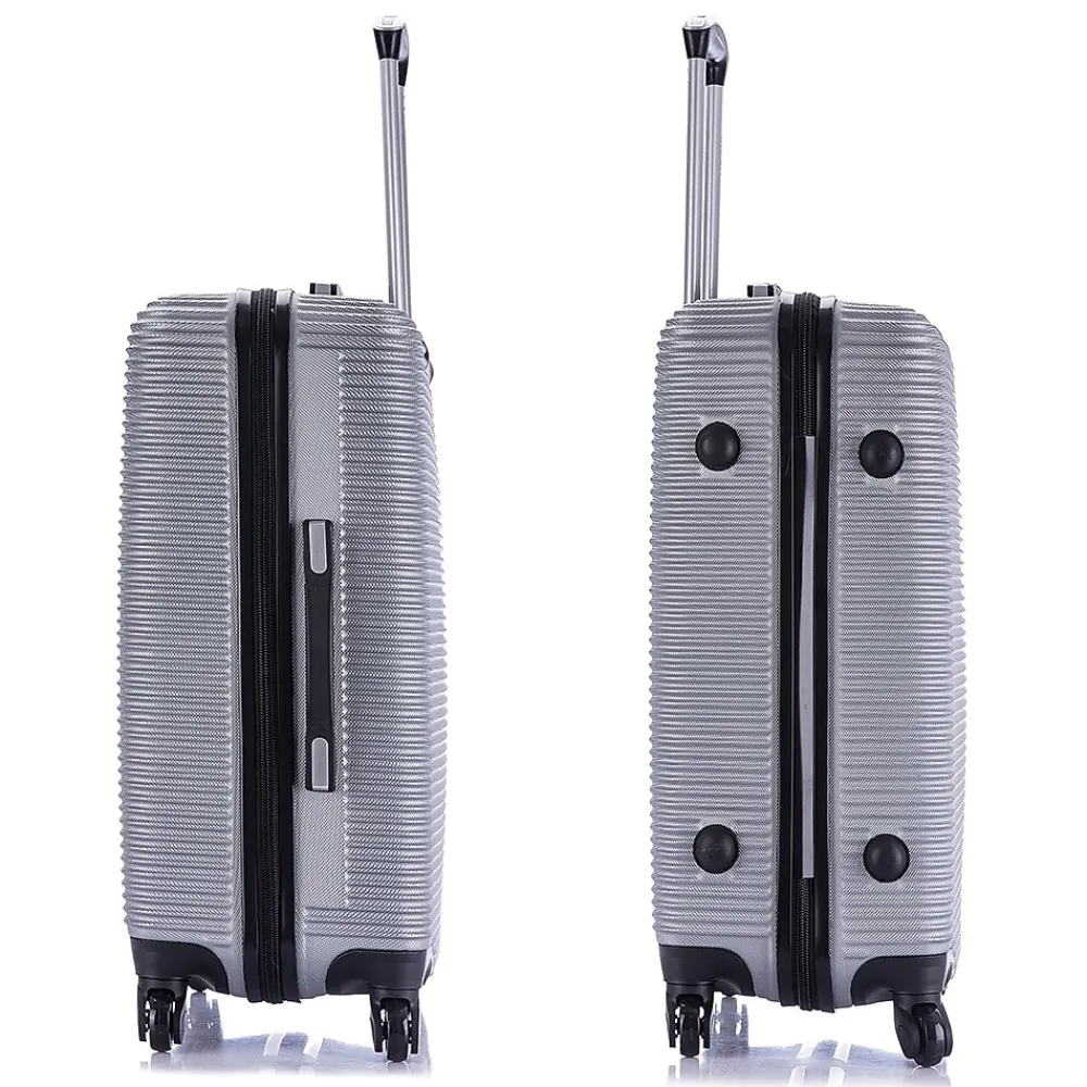 Royal 2-Piece Hardside Spinner Luggage Set, (IUROY0SM-SIL)<InUSA Best