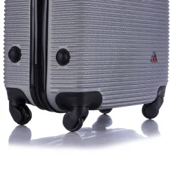 Royal 2-Piece Hardside Spinner Luggage Set, (IUROY0SM-SIL)<InUSA Best