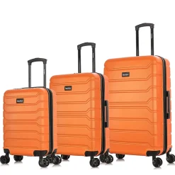 Trend 3-Piece Hardside Spinner Luggage Set, Orange (IUTRESML-ORA)<InUSA Clearance