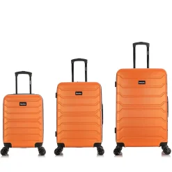 Trend 3-Piece Hardside Spinner Luggage Set, Orange (IUTRESML-ORA)<InUSA Clearance