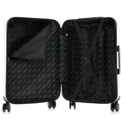 Trend 3-Piece Hardside Spinner Luggage Set, White (IUTRESML-WHI)<InUSA New