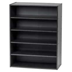 Bookcases*Iris 31.51" 5-Shelf Bookcase, Black (596985)