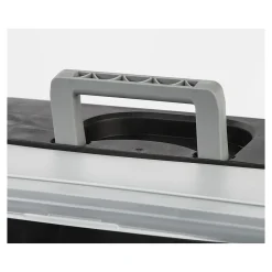 File Storage|Iris Portable File Box with Organizer Lid, Letter Size, Black (110977)